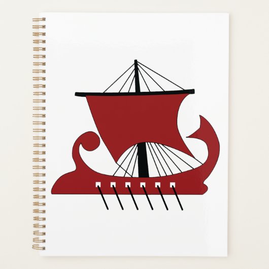 Bateau Viking Longship Silhouette Drakkar (Devant)
