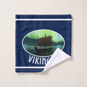 Bateau Viking Sous Lumière Du Nord