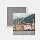 Bateaux à Bryggen Magnet (Recto/Verso)
