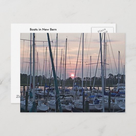 Bateaux à New Berne Carte postale (Devant / Derrière)