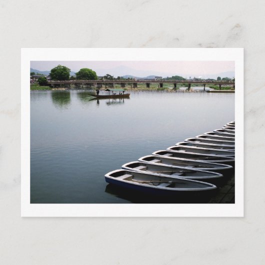 Bateaux à rames : Arashiyama, Kyoto Carte postale (Devant)