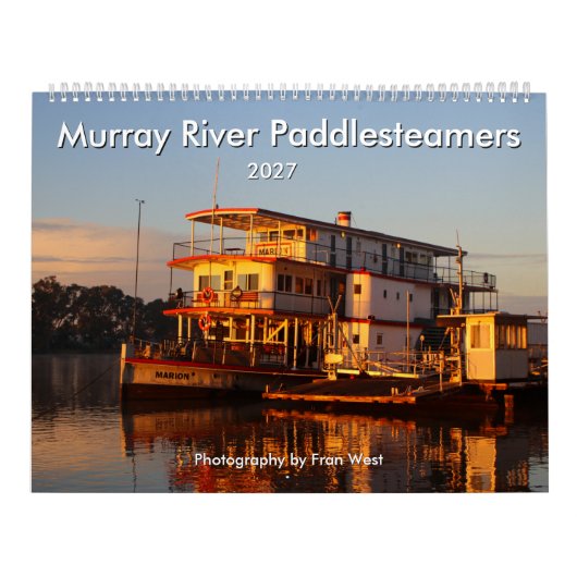 Bateaux à roues à aubes du Murray 2027 calendrier (Protection)