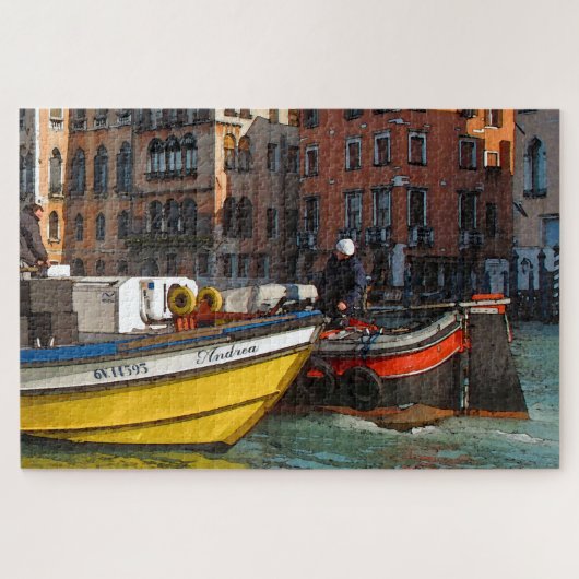 BATEAUX À VENISE Jigsaw Puzzle (Horizontal)