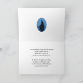 Bateaux à voile à l'ancre carte d'anniversaire pou (Intérieur)