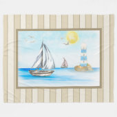 Bateaux à voile dans une couverture polaire bleu o (Devant (Horizontal))