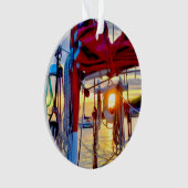 Bateaux à voile et Sunset Lopez Island Ornement ac (devant)