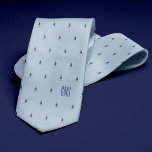 Bateaux à voile Monogramme Bleu clair<br><div class="desc">Bateaux à voile sur un arrière - plan bleu clair. Personnalisez avec un monogramme pour en faire un cadeau parfait. Vous cherchez une couleur différente ? Pas de problème ! Cliquez simplement sur le bouton "Personnaliser" et sélectionnez la couleur arrière - plan de votre choix.</div>