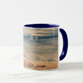 Bateaux à voile Mug (Devant droit)