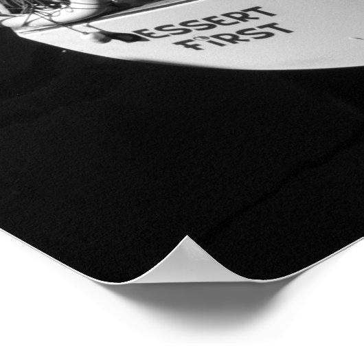 Bateaux à voile Poster noir et blanc (Coin)