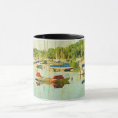 Bateaux à voile sur le lac Harriet Coffee Mug (Centre)