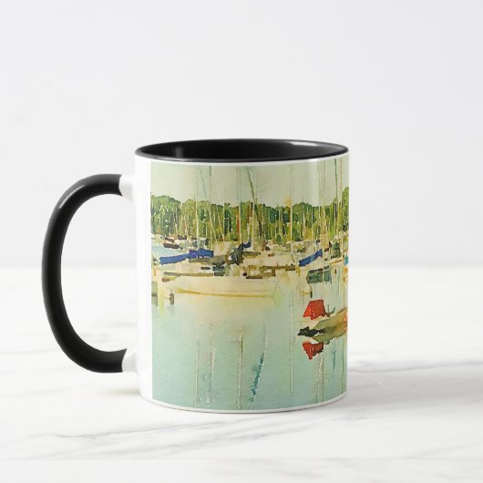 Bateaux à voile sur le lac Harriet Coffee Mug (Gauche)