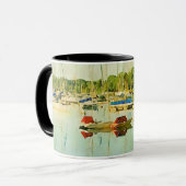 Bateaux à voile sur le lac Harriet Coffee Mug (Devant gauche)