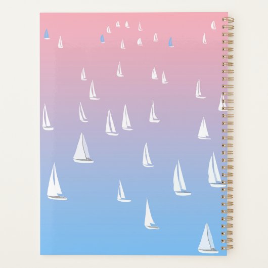 Bateaux à voile sur l'océan (Dos)