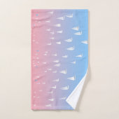 Bateaux à voile sur l'océan (Serviette à main)