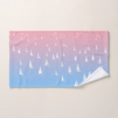 Bateaux à voile sur l'océan (Serviette à main)