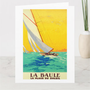 Bateaux à voile vintages Carte postale Voyage Fran