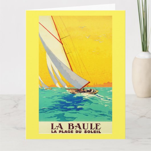 Bateaux à voile vintages Carte postale Voyage Fran (Devant)