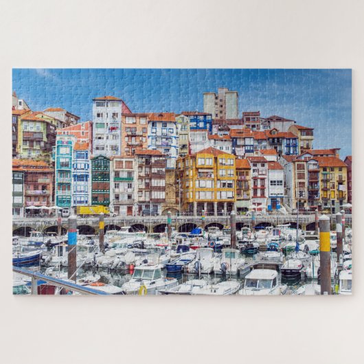 Bateaux Amarrés À Port Puzzle (Horizontal)