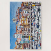 Bateaux Amarrés À Port Puzzle (Vertical)