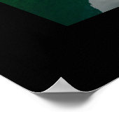 Bateaux avec réflexion dans un lac poster noir (Coin)