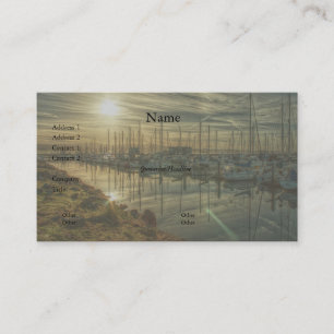 Bateaux dans le carte de visite du port 2