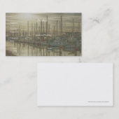 Bateaux dans le port 1 Carte de visite (Devant / Derrière)