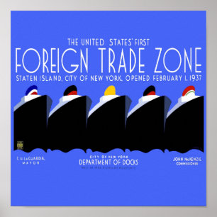 Bateaux de croisière Poster vintage Ocean Liner