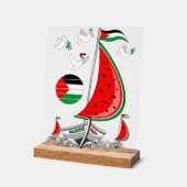 Bateaux de la Flottille de la Liberté Mondiale à G (Angle)