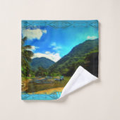 Bateaux de pêche de la rivière Mismaloya 0344 (Gant de toilette)