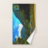 Bateaux de pêche de la rivière Mismaloya 0344 (Serviette à main)