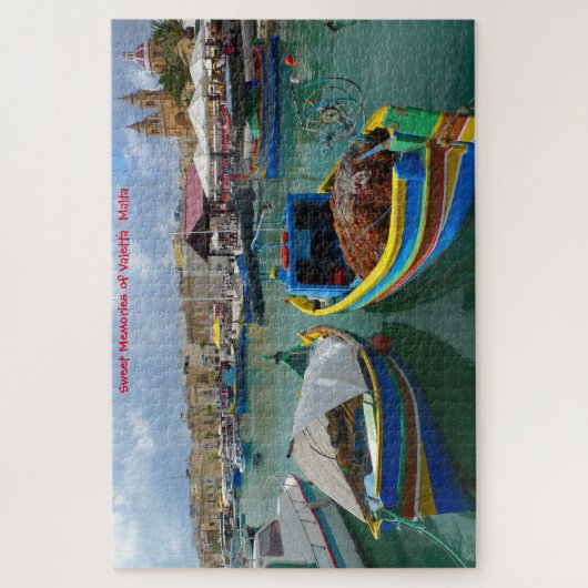 Bateaux de pêche de Malte. Jigsaw Puzzle (Vertical)