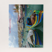 Bateaux de pêche de Malte. Puzzle (Vertical)