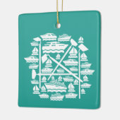 Bateaux & Hoes Ornement en céramique (Gauche)