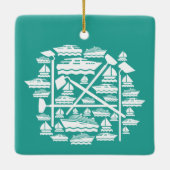 Bateaux & Hoes Ornement en céramique (Dos)