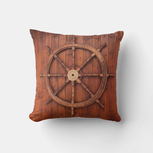 Bateaux nautiques à roue sur coussin à jet de bois (Recto)