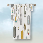 Bateaux nautiques Sur la rivière blanc w monogramm