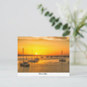 Bateaux Sur Carte Postale Sunset (Debout devant)