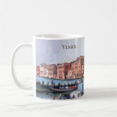Bateaux sur Grand Canal - Venise, Italie Café Mug (Gauche)