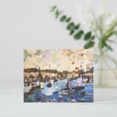 Bateaux Sur Le Lac Érié Papier Collecte Carte Post (Debout devant)