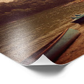 Bateaux sur le lac Photo Papier (Coin)