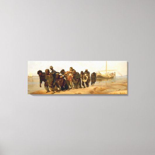 Bateaux Volga par Ilya Repin Toile Enveloppée (Recto)