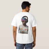 Bateaux Waveform : DJ Logo DJ Personnalisé T-Shirt (Dos entier)