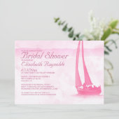 Bateaux Whimsical Invitations de douche nuptiale (Debout devant)