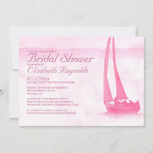 Bateaux Whimsical Invitations de douche nuptiale