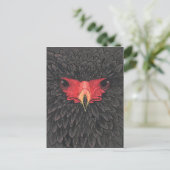 Bateleur Eagle African Bird Portrait Paper Collage Briefkaart (Staand voorkant)