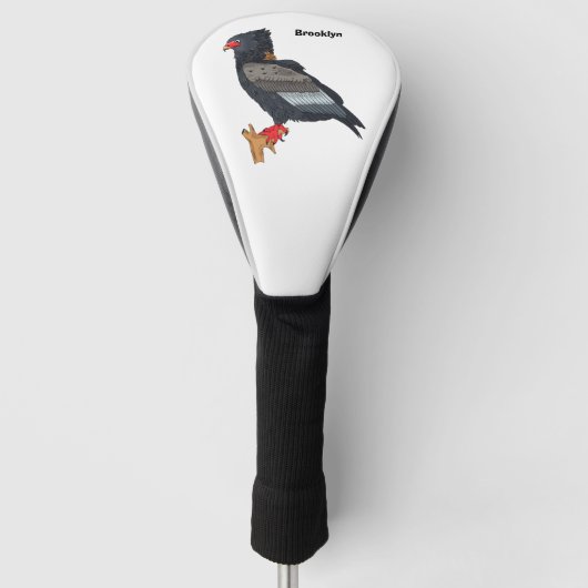 Bateleur Eagle illustration Golfheadcover (Voorkant)