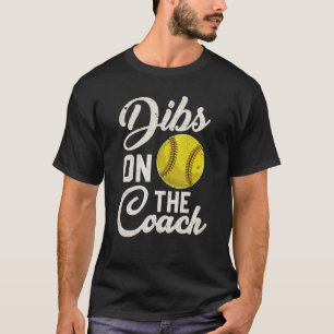 Baten op de coachzijde  Softball Wife honkbal T-shirt