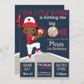 Bater Up Anniversday Invitation Card (Devant / Derrière)