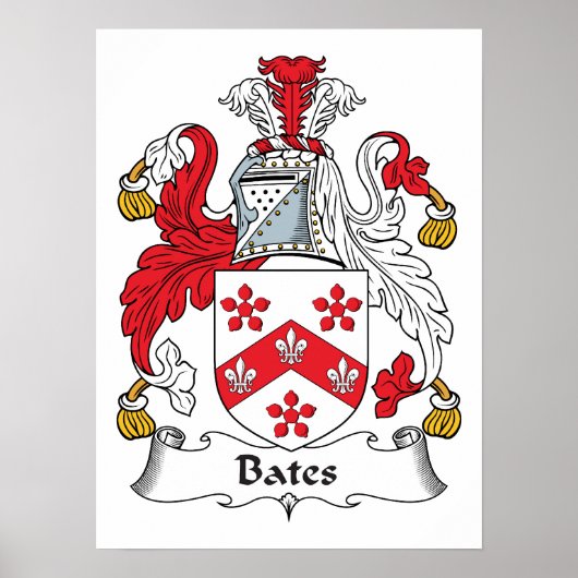 Bates Family Crest Poster (Voorkant)