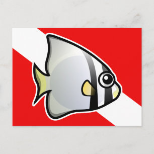 Batfish Dive Vlag Briefkaart